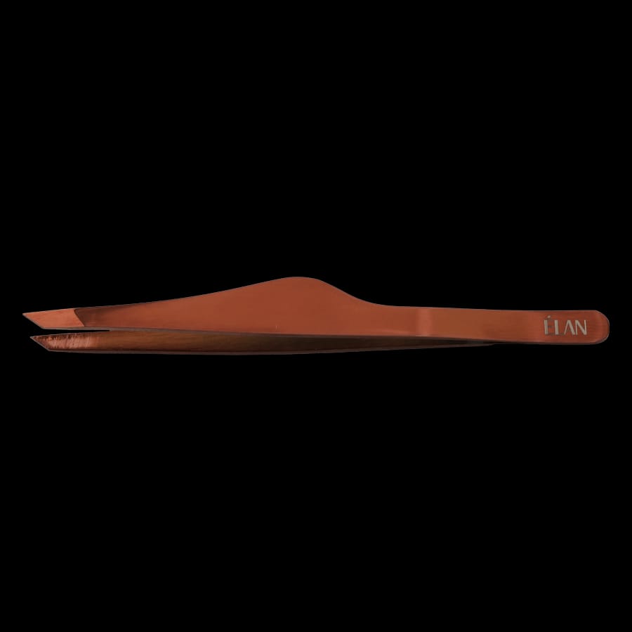 Профессиональный скошенный пинцет для бровей ELAN Easy Tweezers 